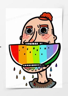 熊猫母子吃瓜,熊猫母子共享夏日甜蜜瓜果时光